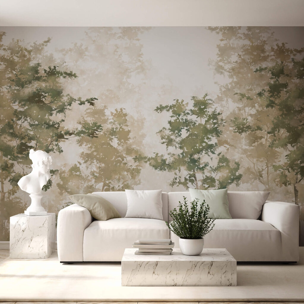 Trees behind pale mist — interior 4