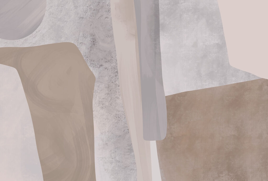 Rounded earthy shapes — full design