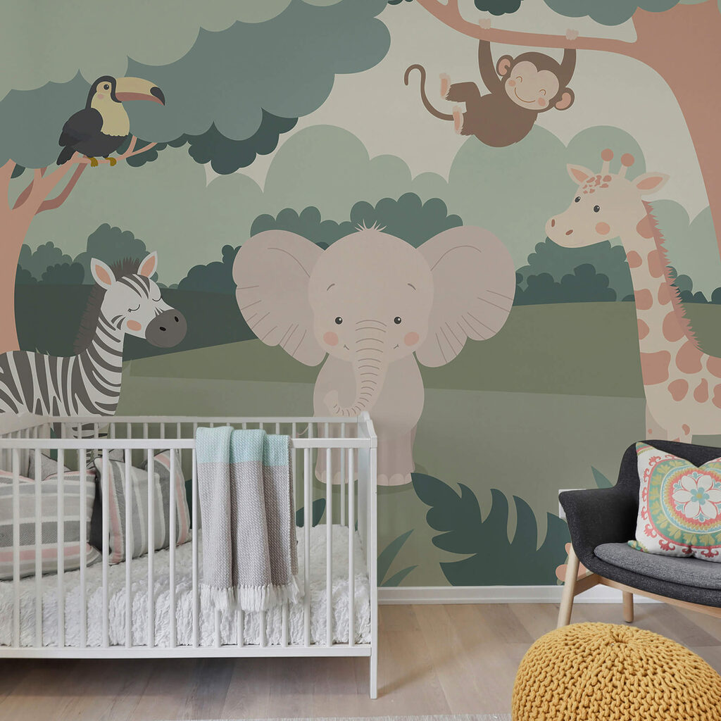 Jungle animals on grass — interior 2