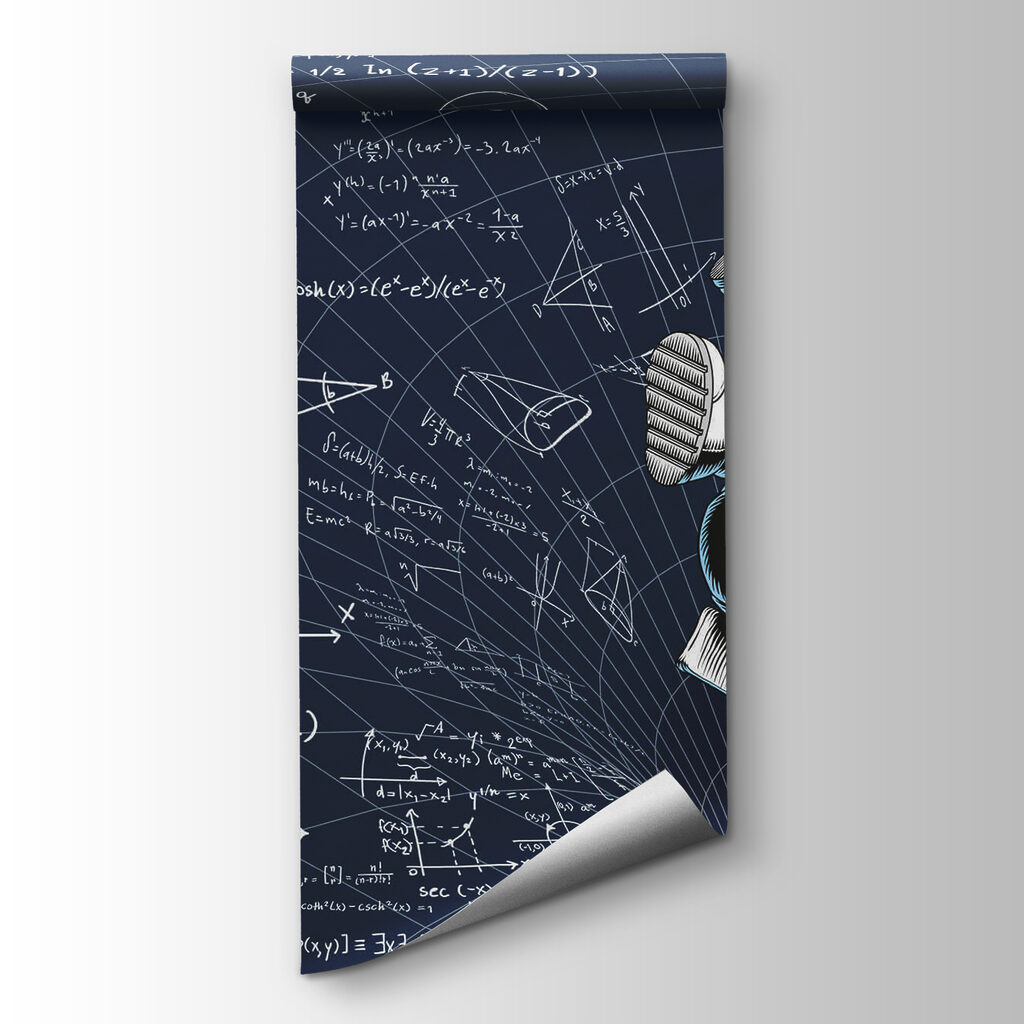 Astronaut among formulas — product view