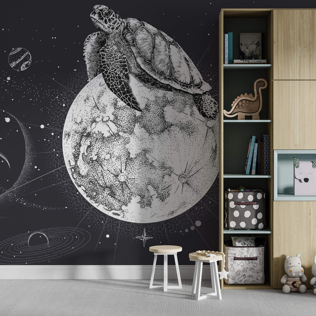 Turtle on the moon — interior 2