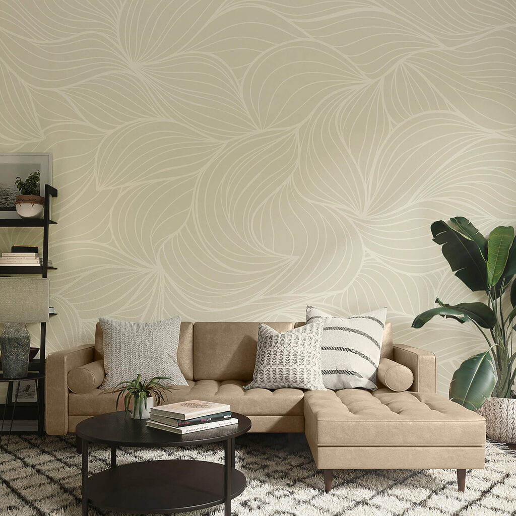 Fine lines forming fans — interior 1
