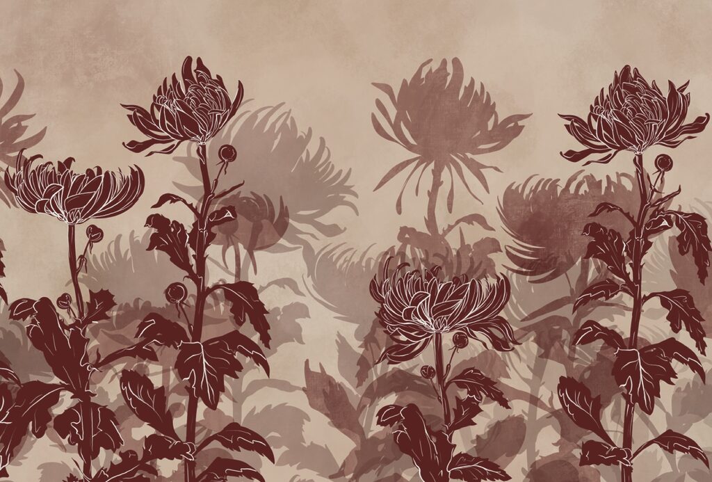 Flowers at varying heights — full design