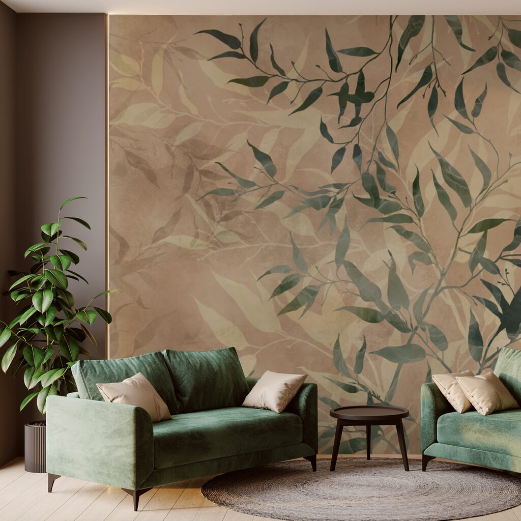 Leaves on Plaster — interior 2