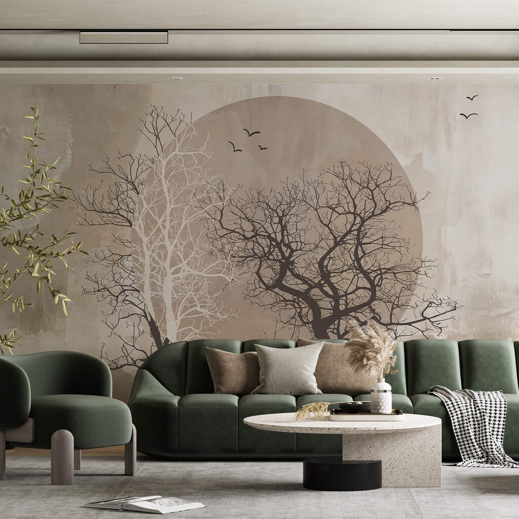 Two trees before circles — interior 1