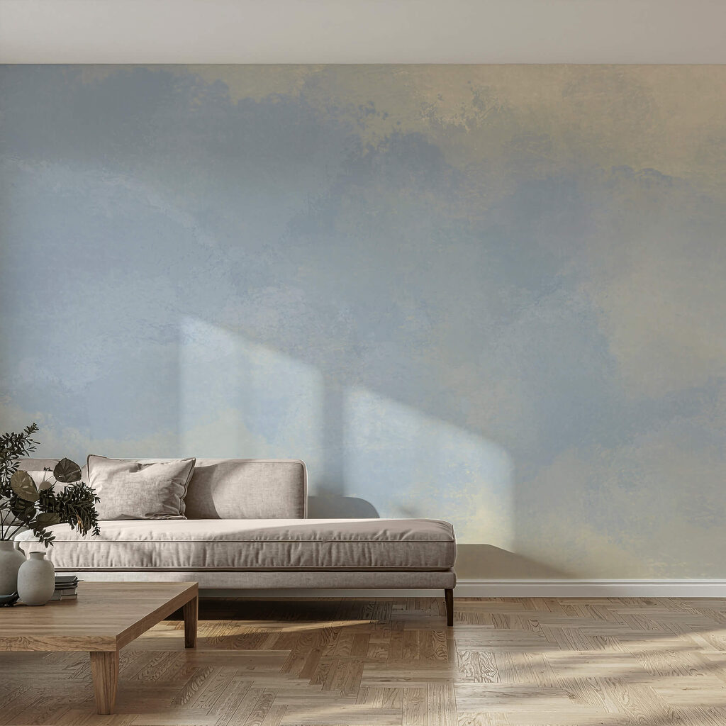 Pale blue paint clouds — interior 1