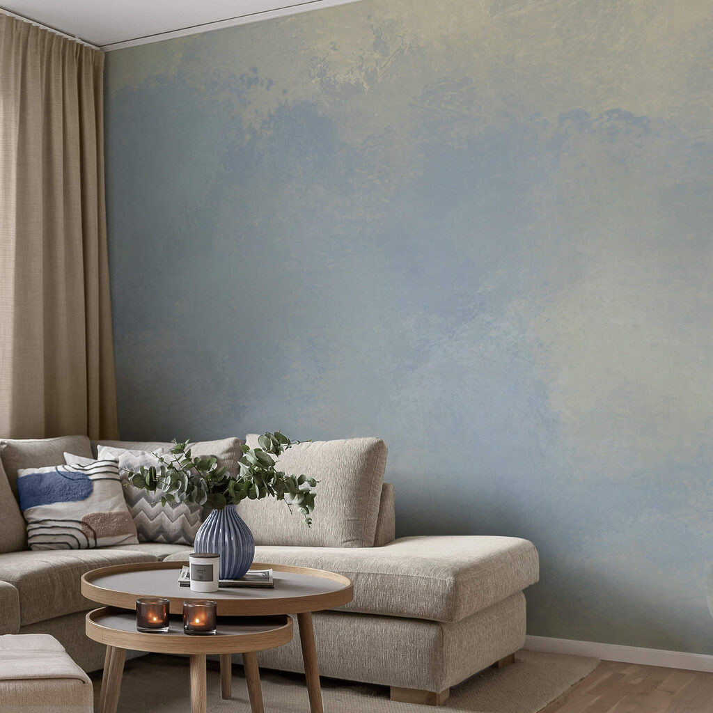 Pale blue paint clouds — interior 2
