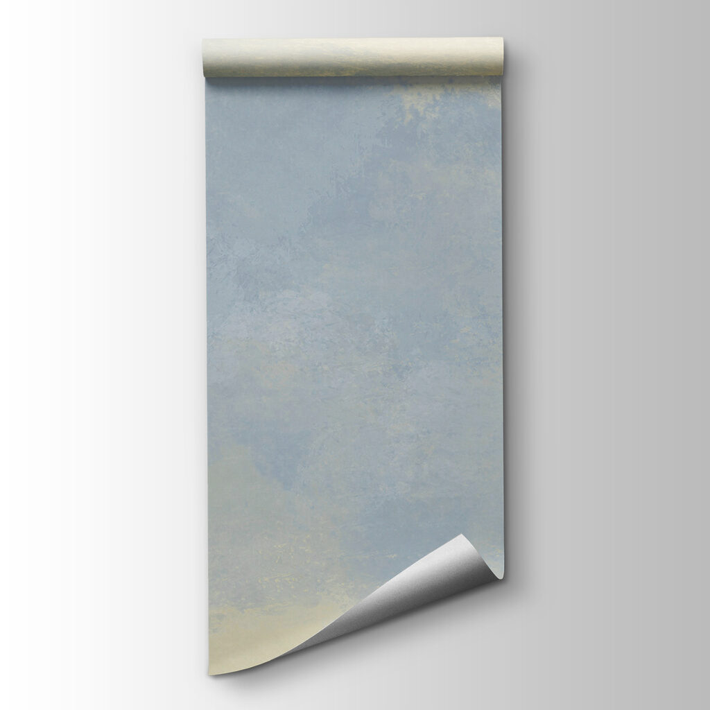 Pale blue paint clouds — product view
