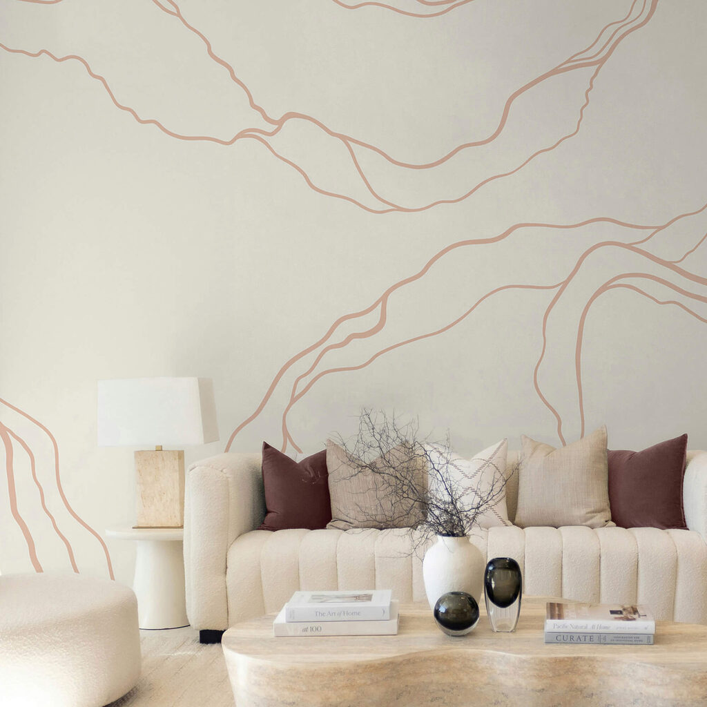 Fine veins on cream — interior 1