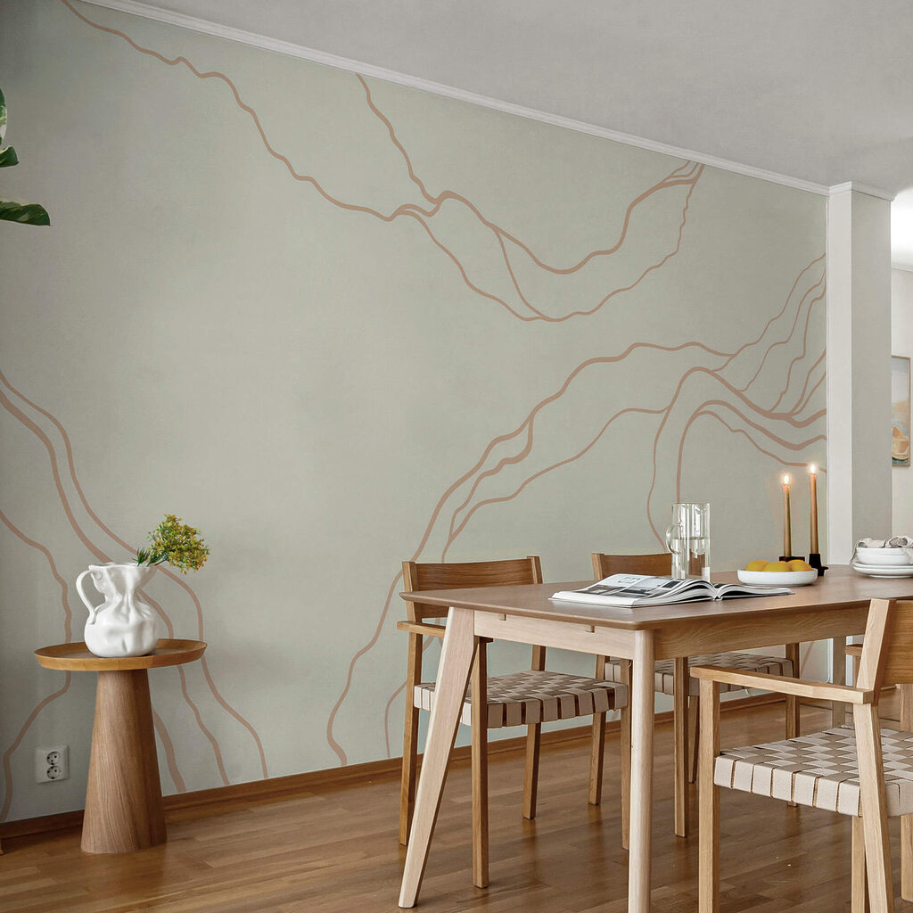 Fine veins on cream — interior 2