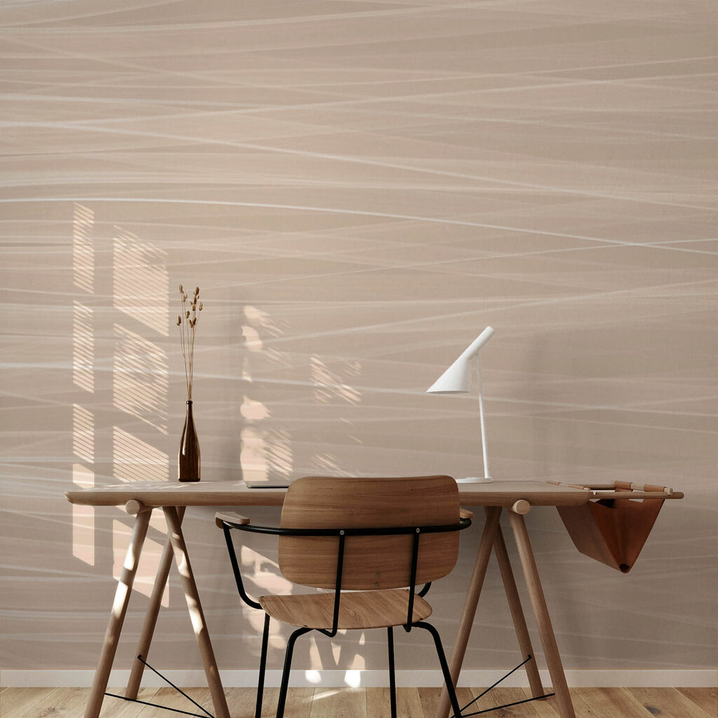 Fine lines in peach — interior 3
