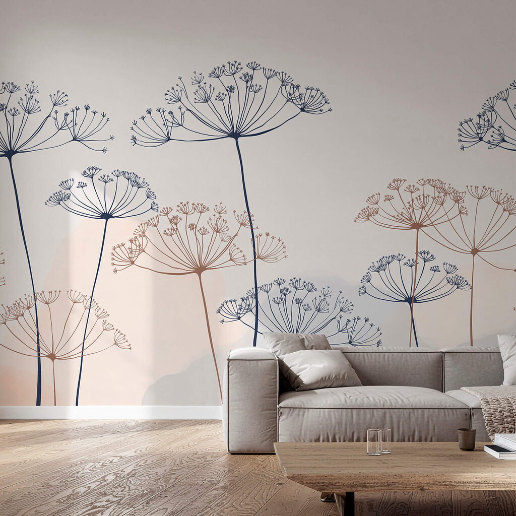 Flowers on thin stems — interior 1