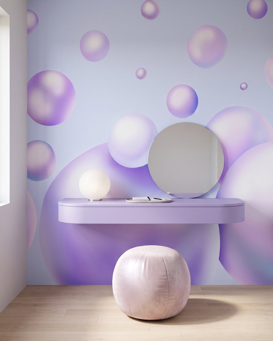 Lilac Bubbles in an interior