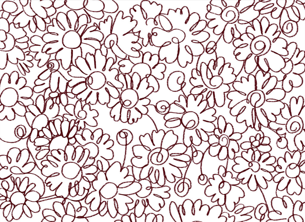 Flower Outlines — full design