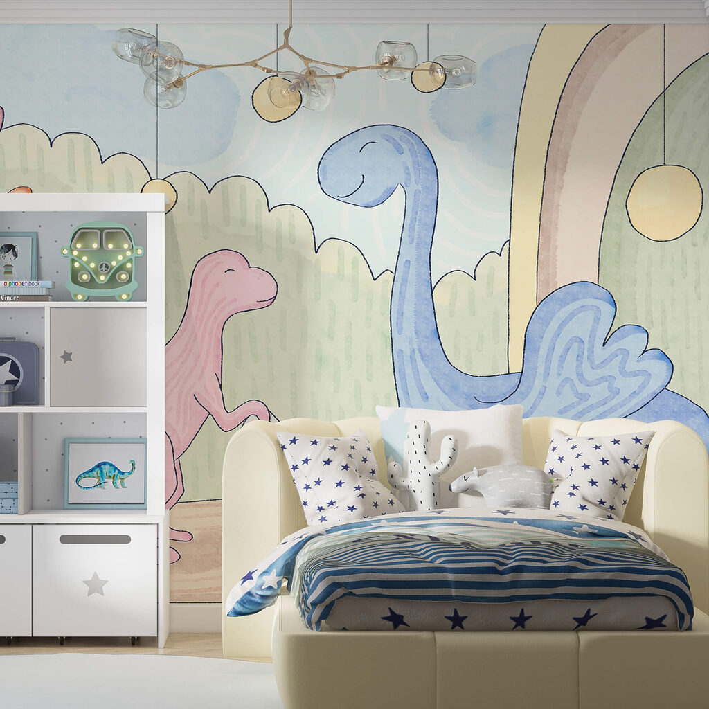 Pastel dinosaur world — interior 2