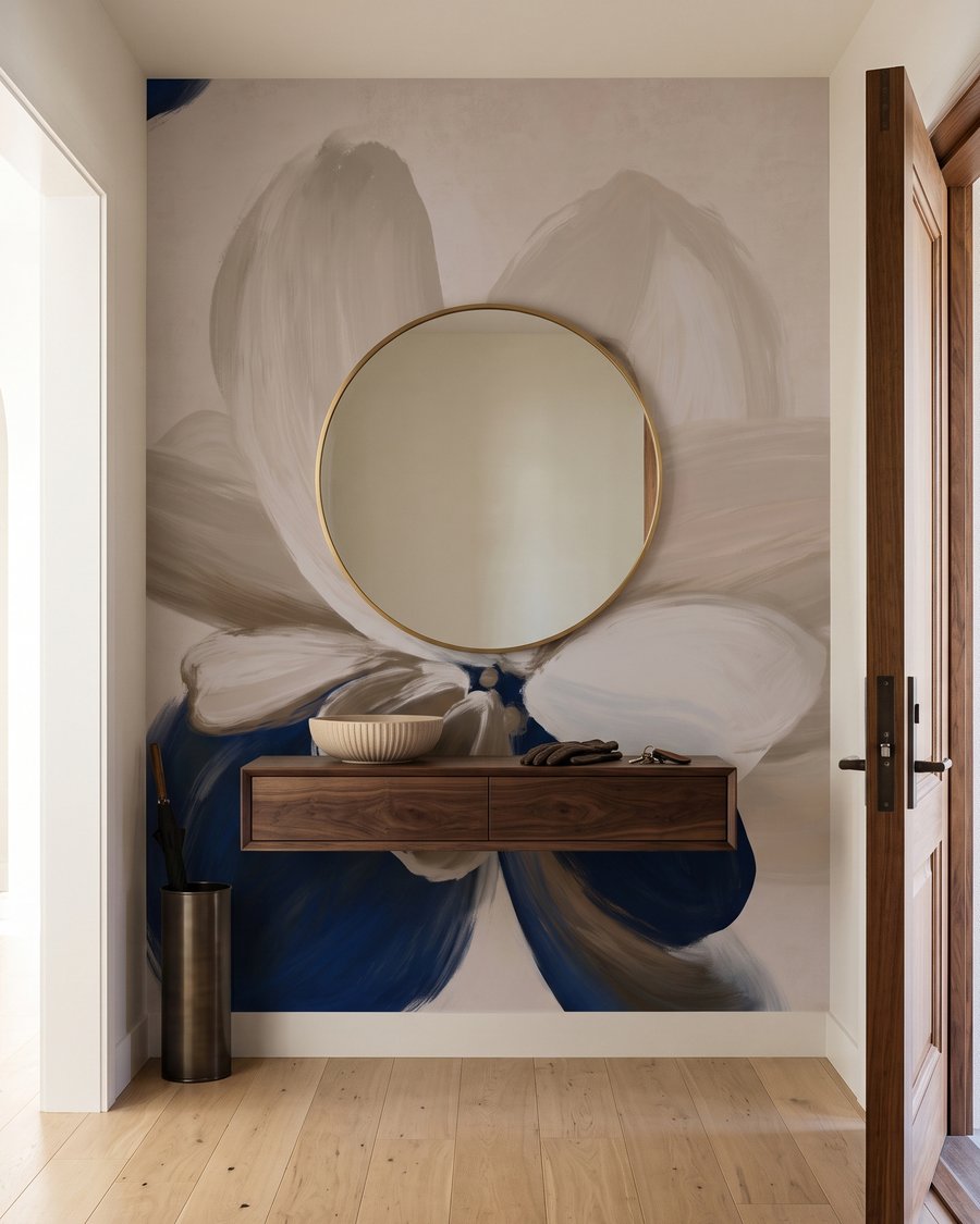 Earthy Petals in an interior