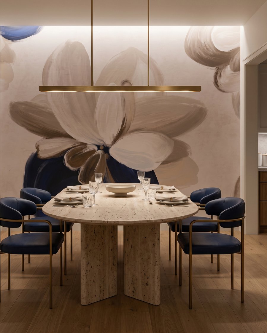 Earthy Petals in an interior
