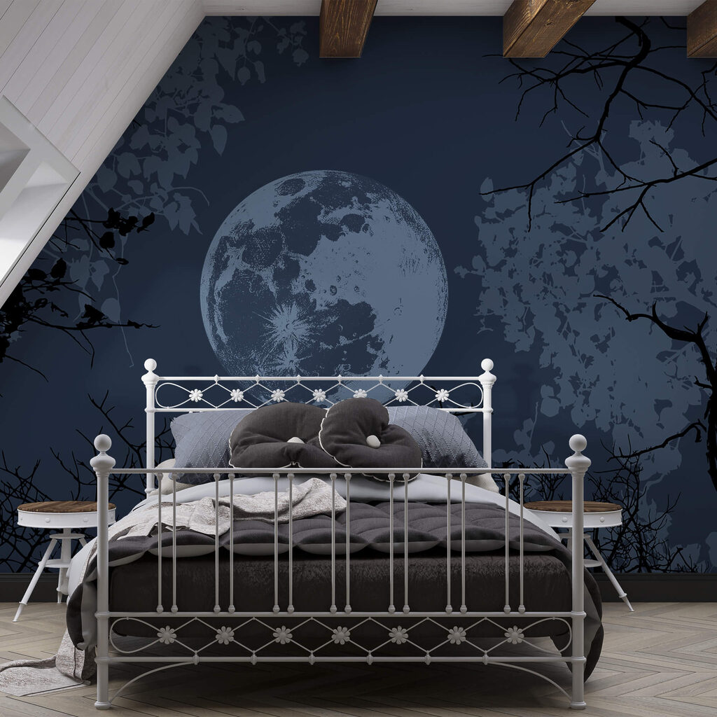 Moonlit Branches in an interior