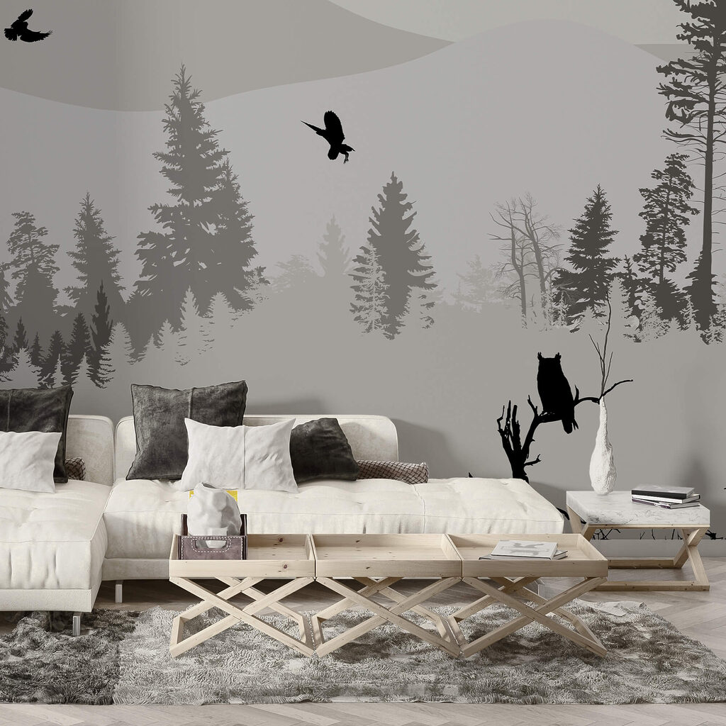 Misty pine forest — interior 2