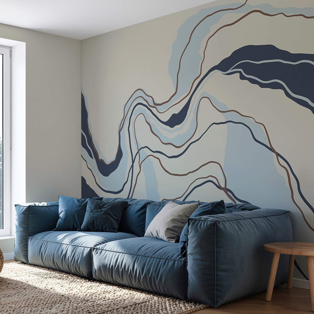Wavy bands and lines — interior 2