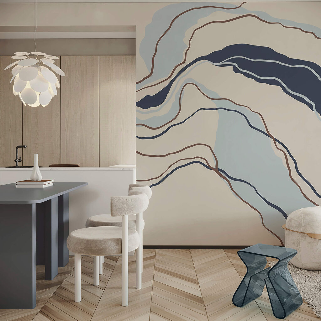 Wavy bands and lines — interior 3