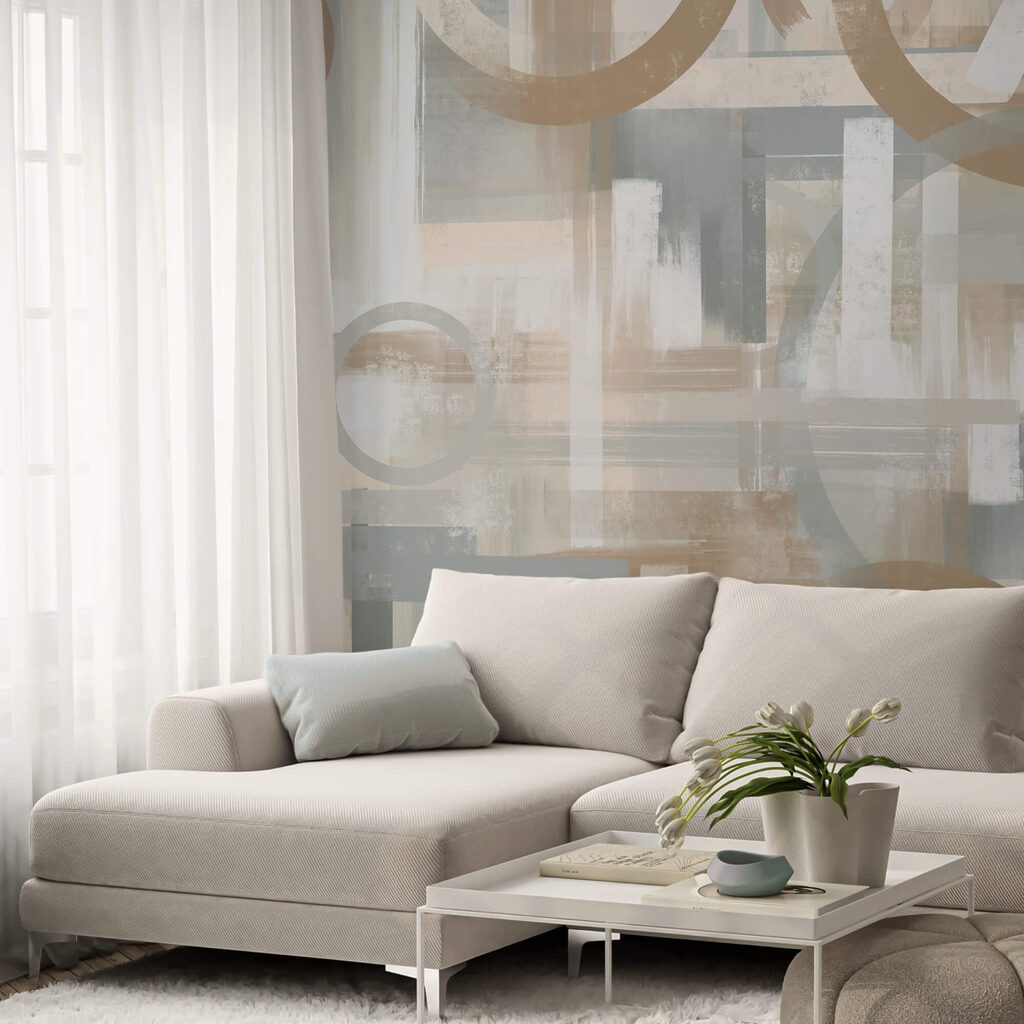 Circles between paint bands — interior 1