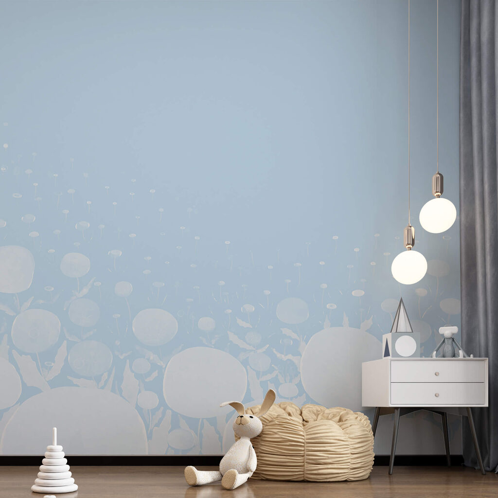 White circles on blue — interior 1