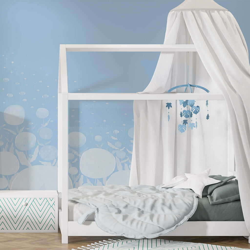 White circles on blue — interior 3