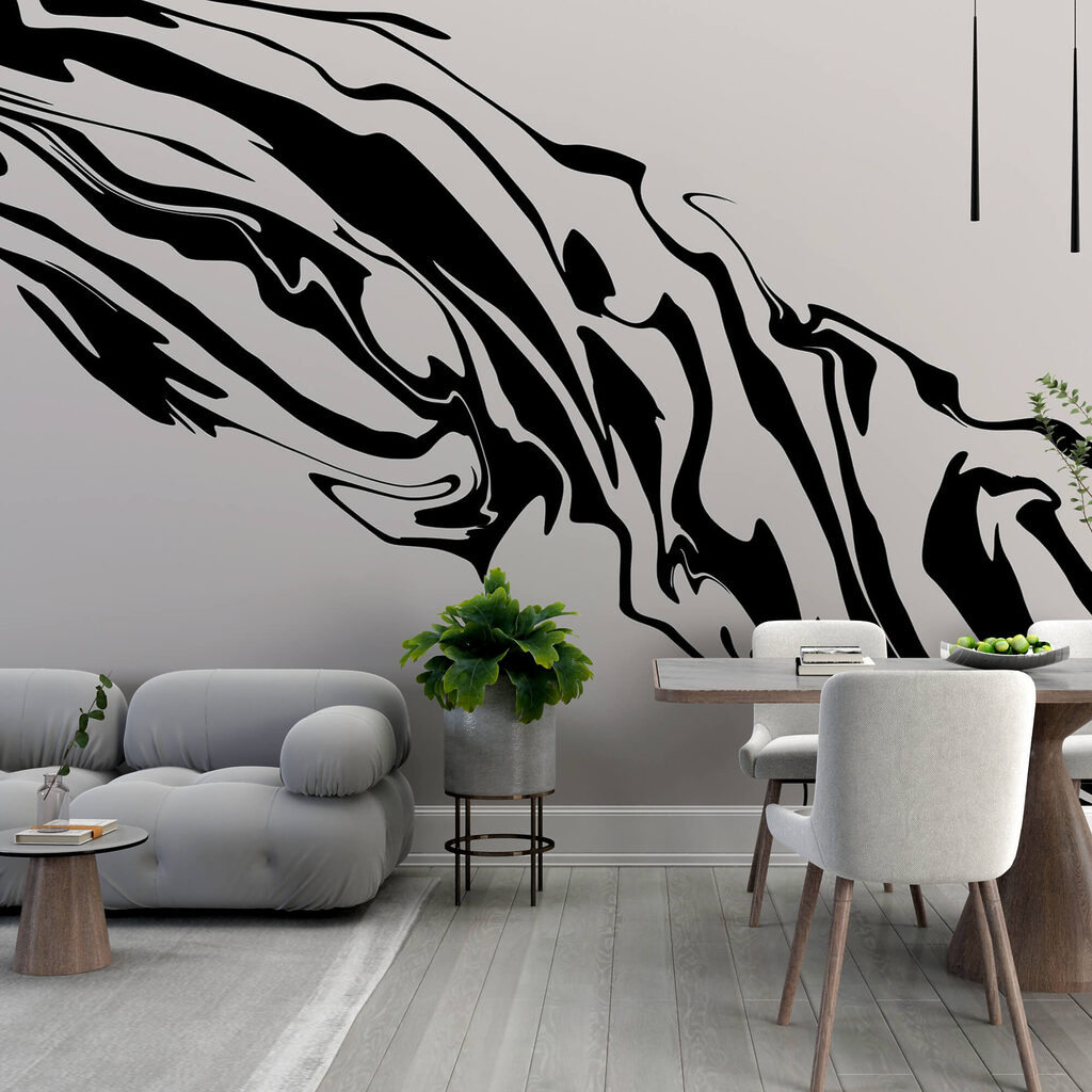Black stripes flow diagonally — interior 2