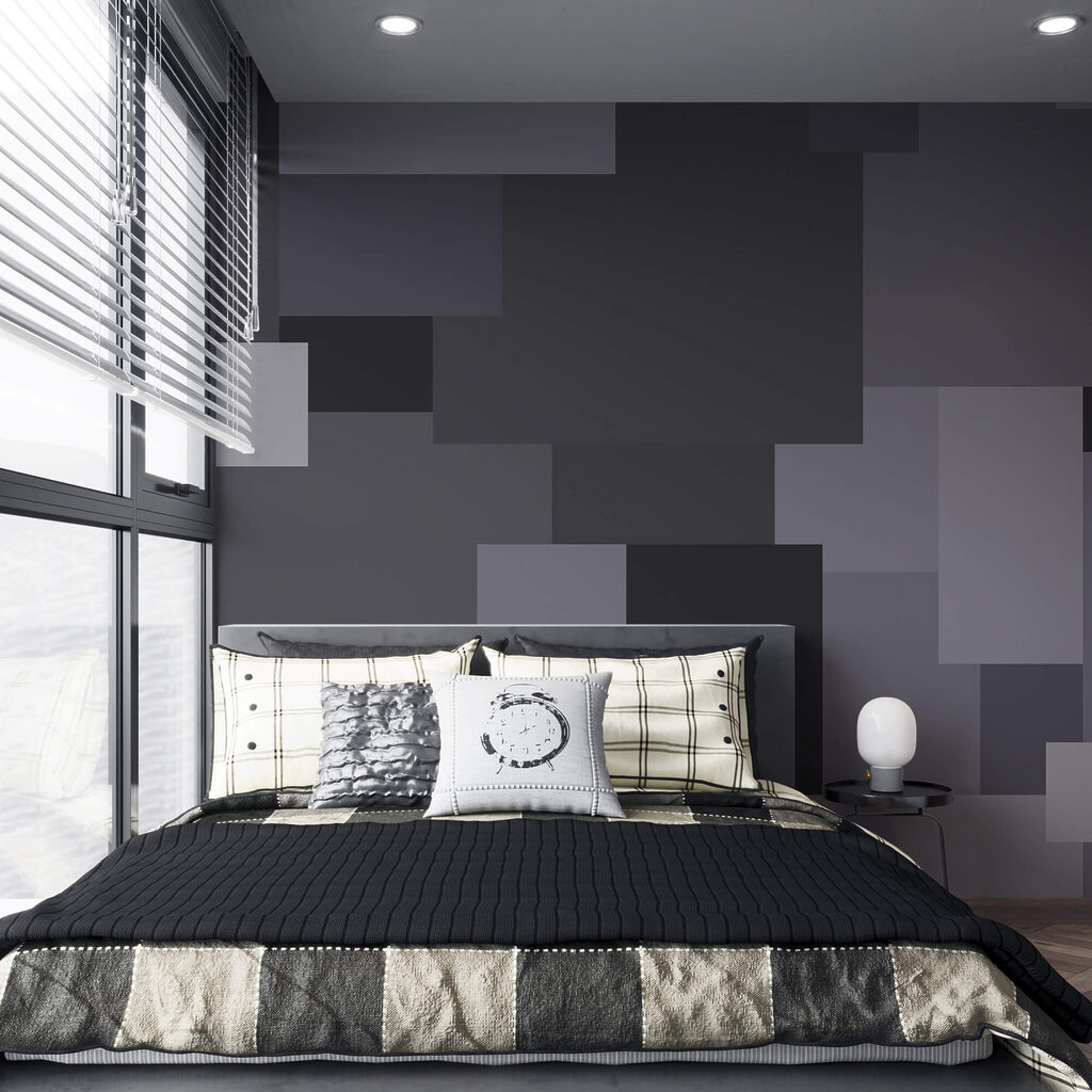 Squares in dark greys — interior 2