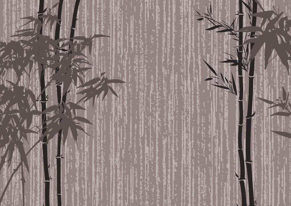 Bamboo in vertical lines — full design