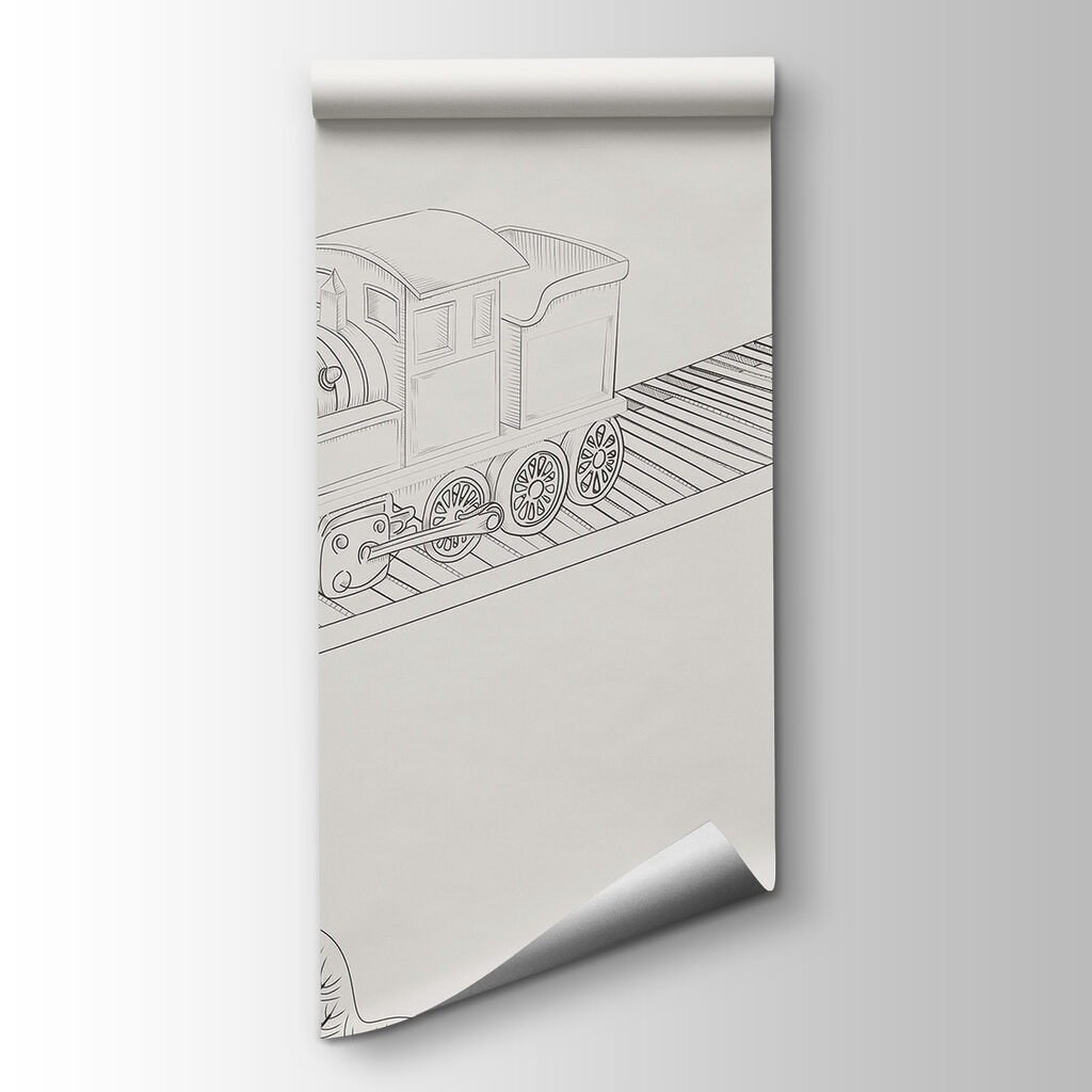Train on a bridge — product view