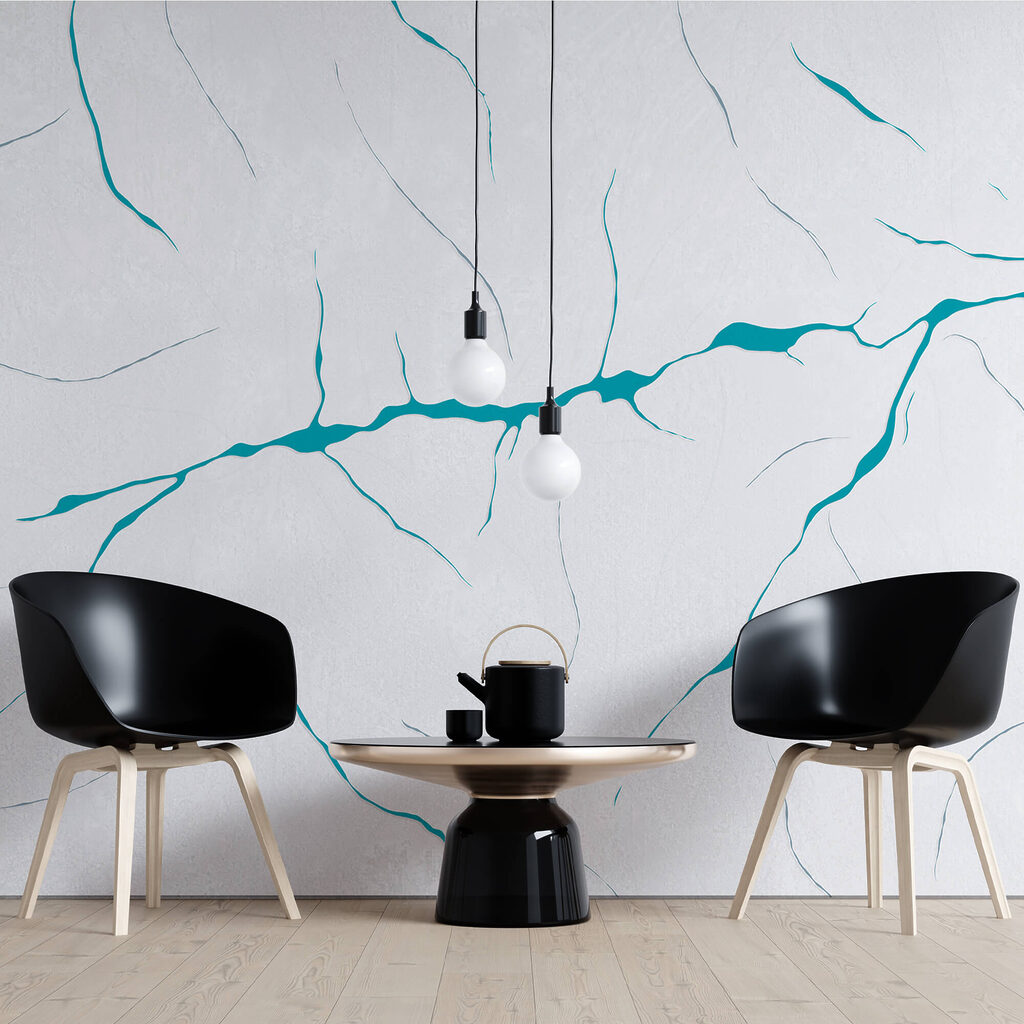 Blue Threads in an interior