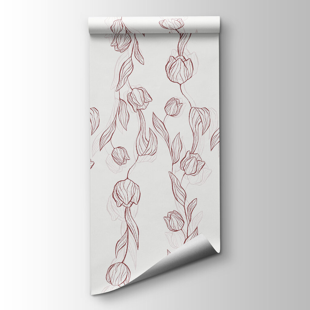 Tulips in graceful outlines — product view
