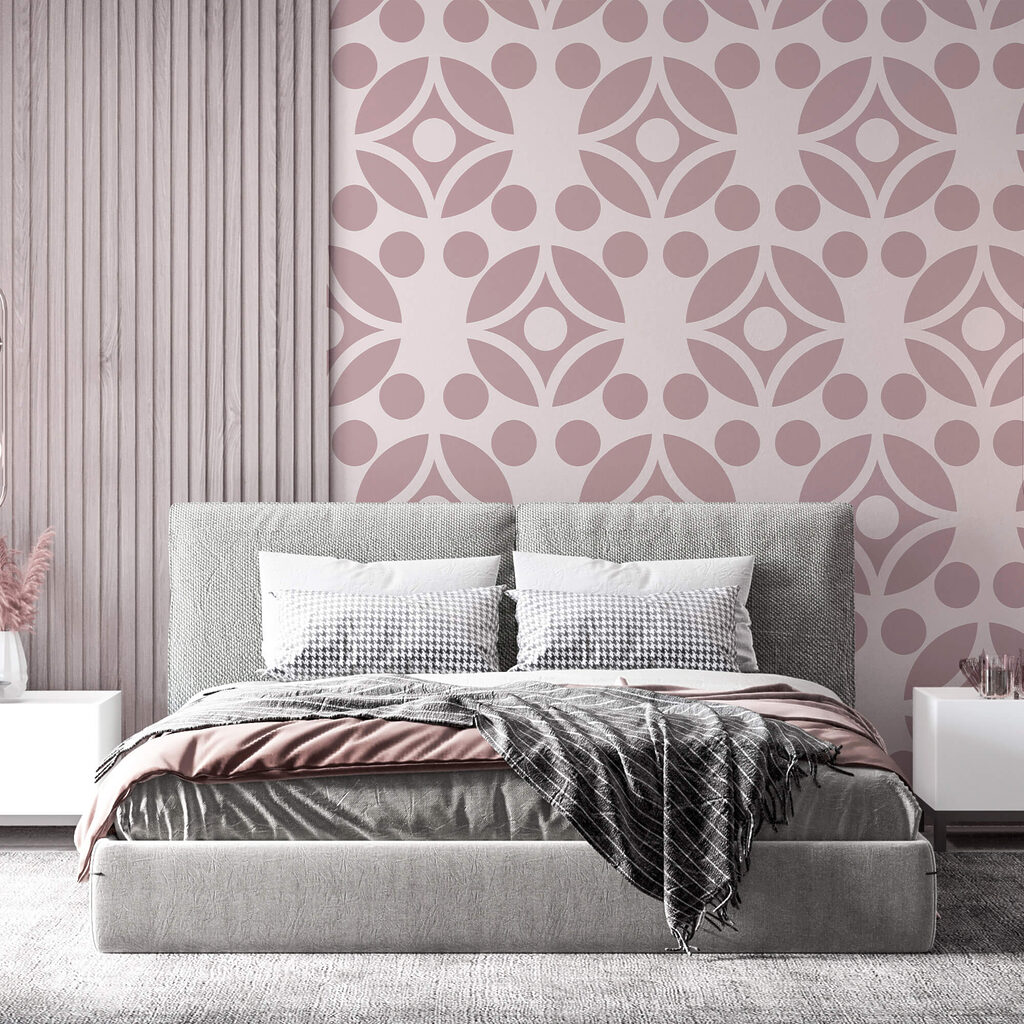 Flower shapes in rows — interior 1