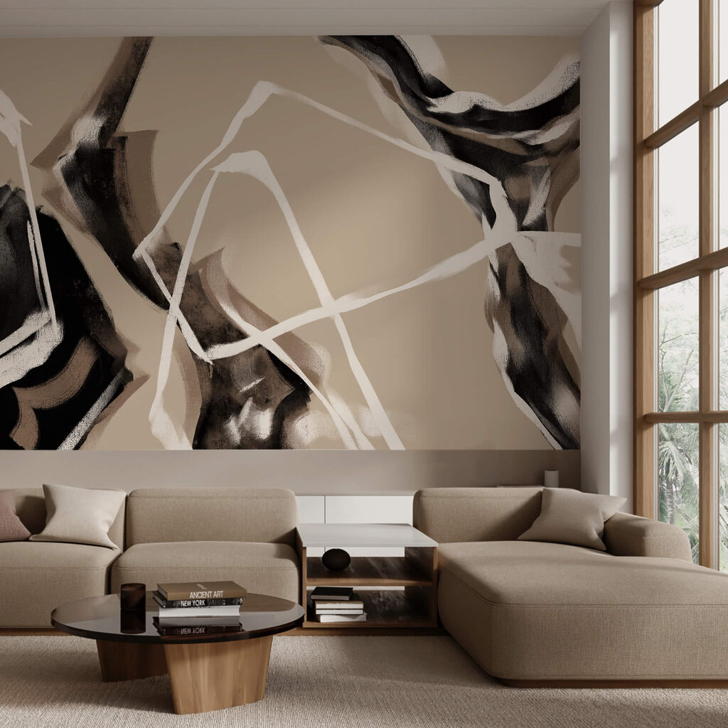 Bold Brushlines in an interior