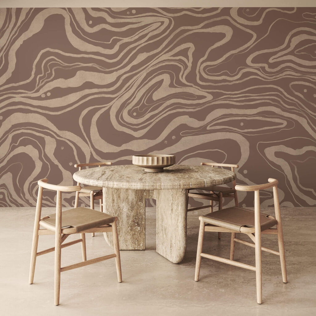 Thin twisting lines — interior 3