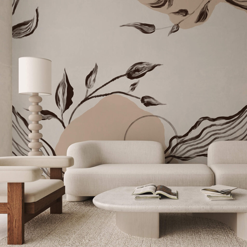 Leaves above wavy lines — interior 2