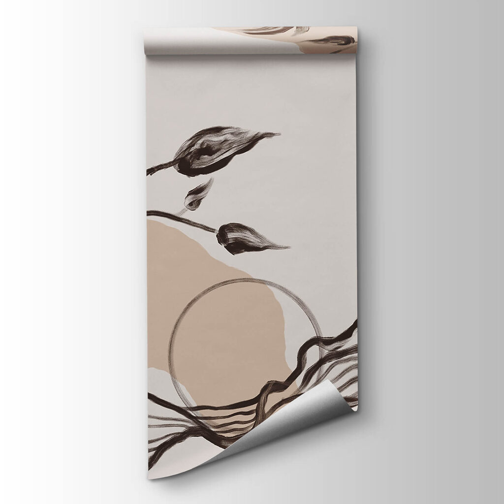 Leaves above wavy lines — product view