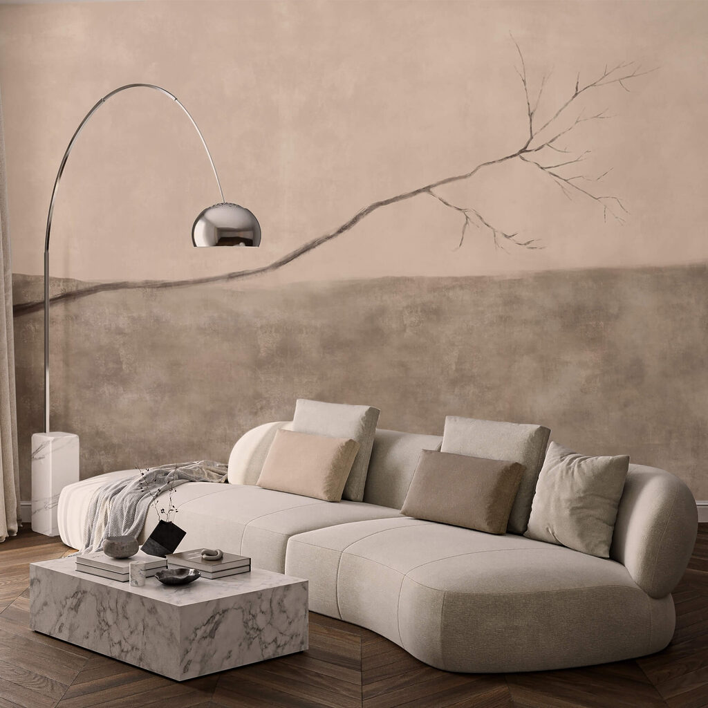 Bare branch over hills — interior 2