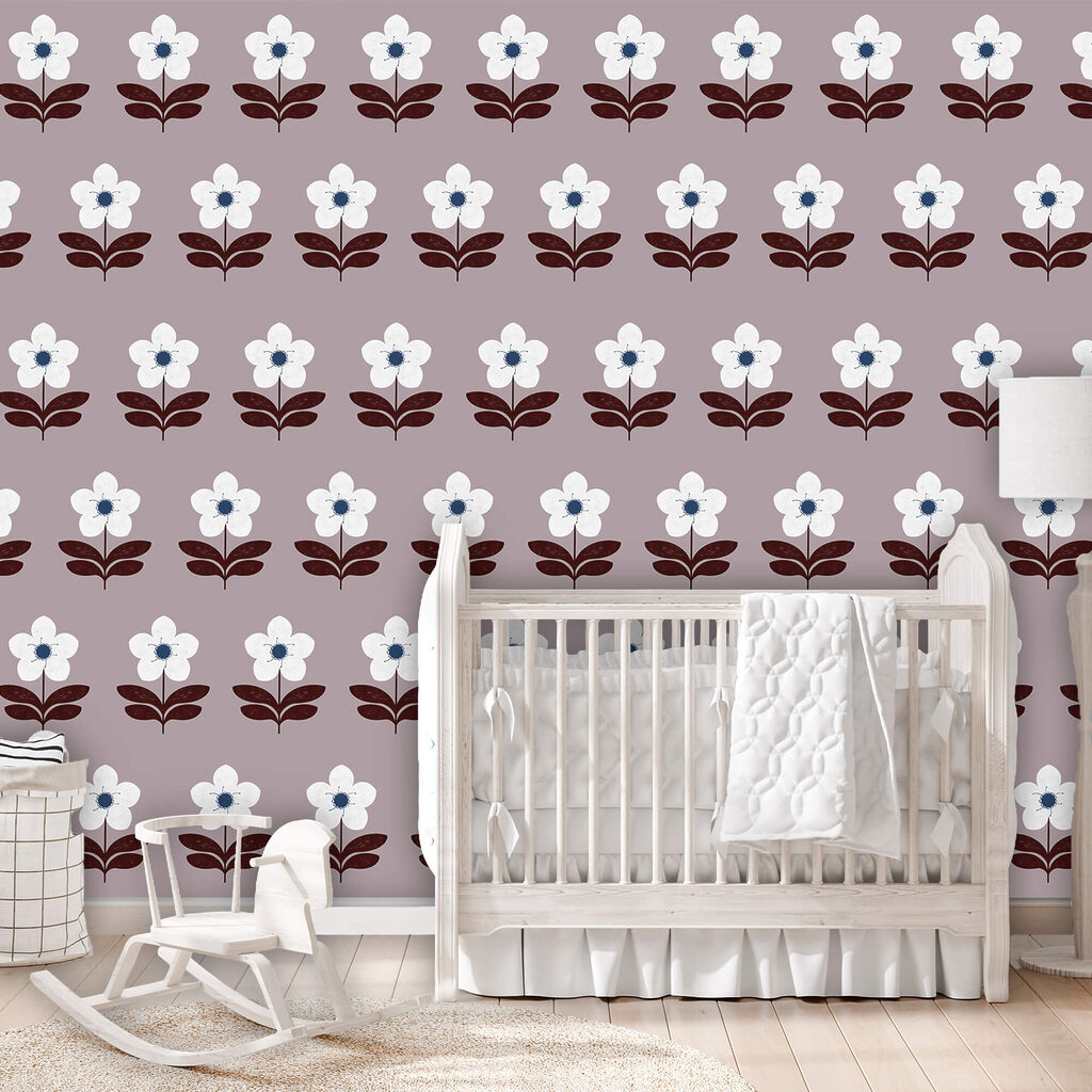 Flowers in neat rows — interior 1
