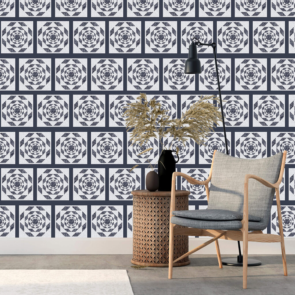 Dark ornaments as tiles — interior 2