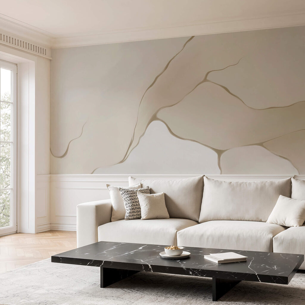 Fine veins in beige — interior 3