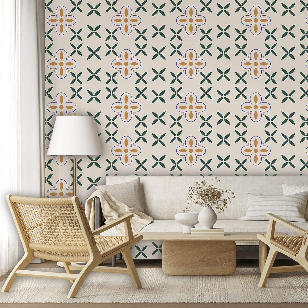 Little flowers among crosses — interior 1
