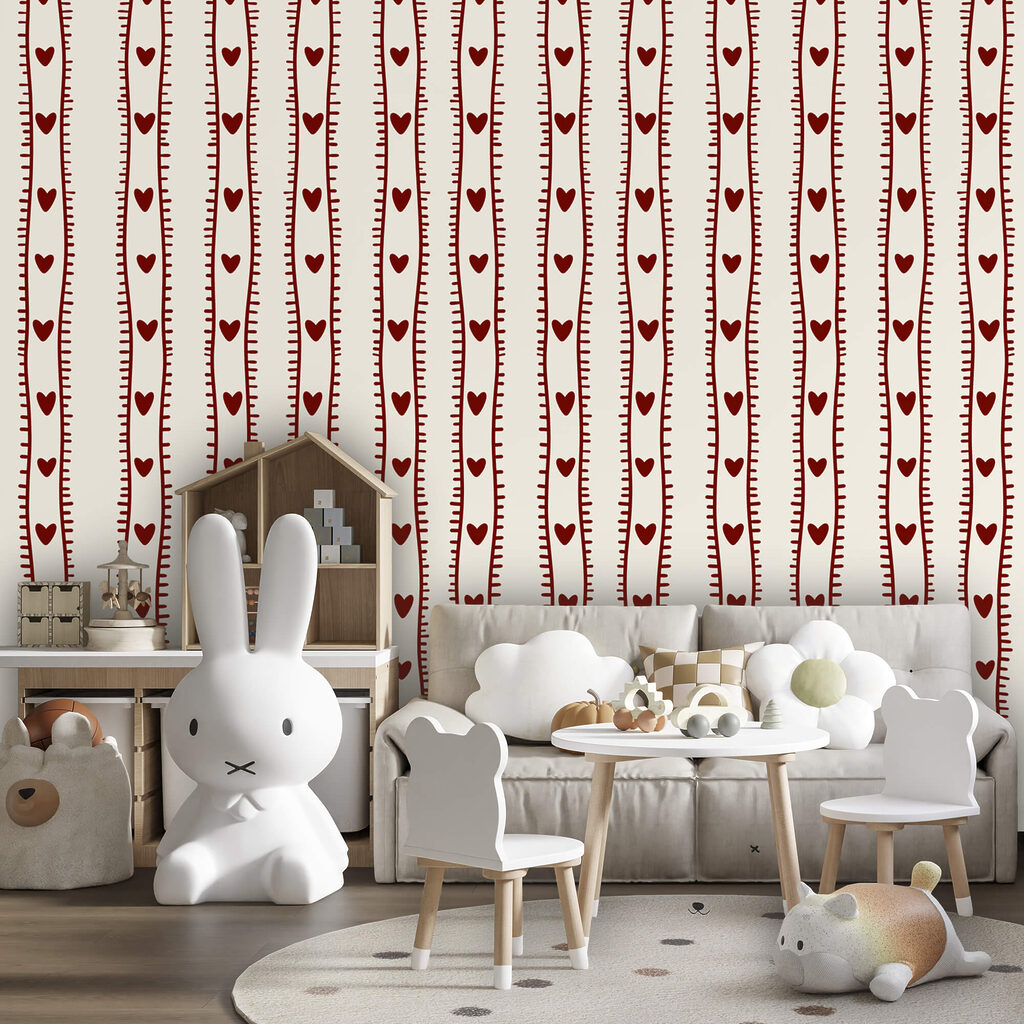 Hearts between fine stripes — interior 1