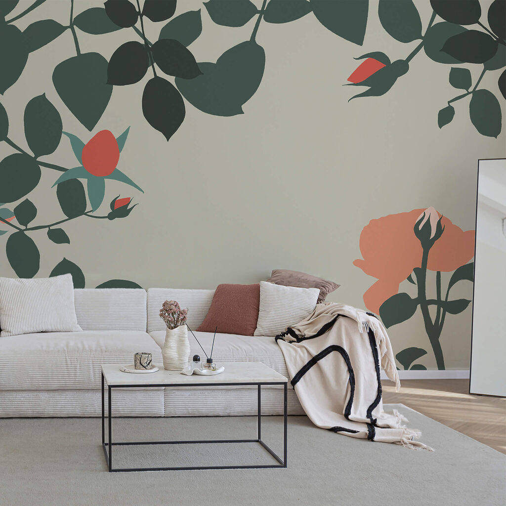Roses around open space — interior 2