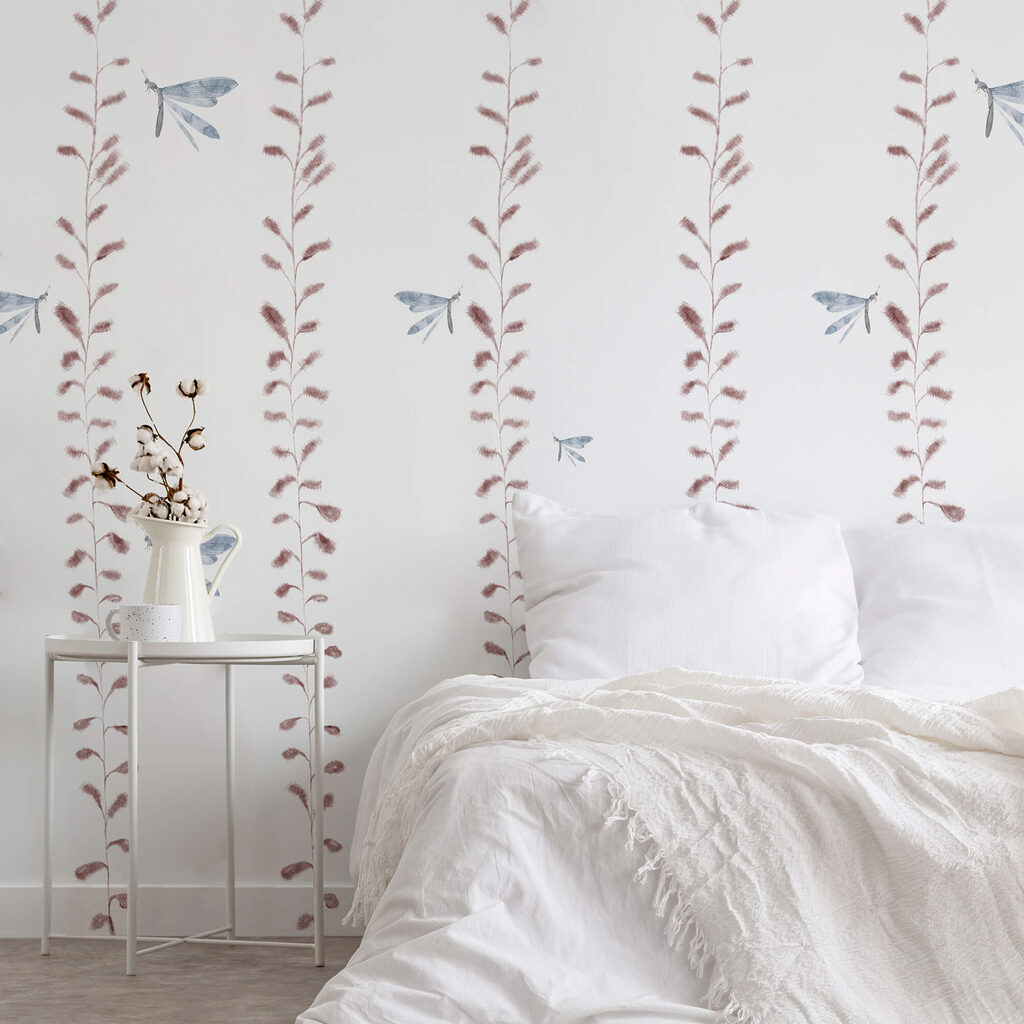Fine tendrils with butterflies — interior 2