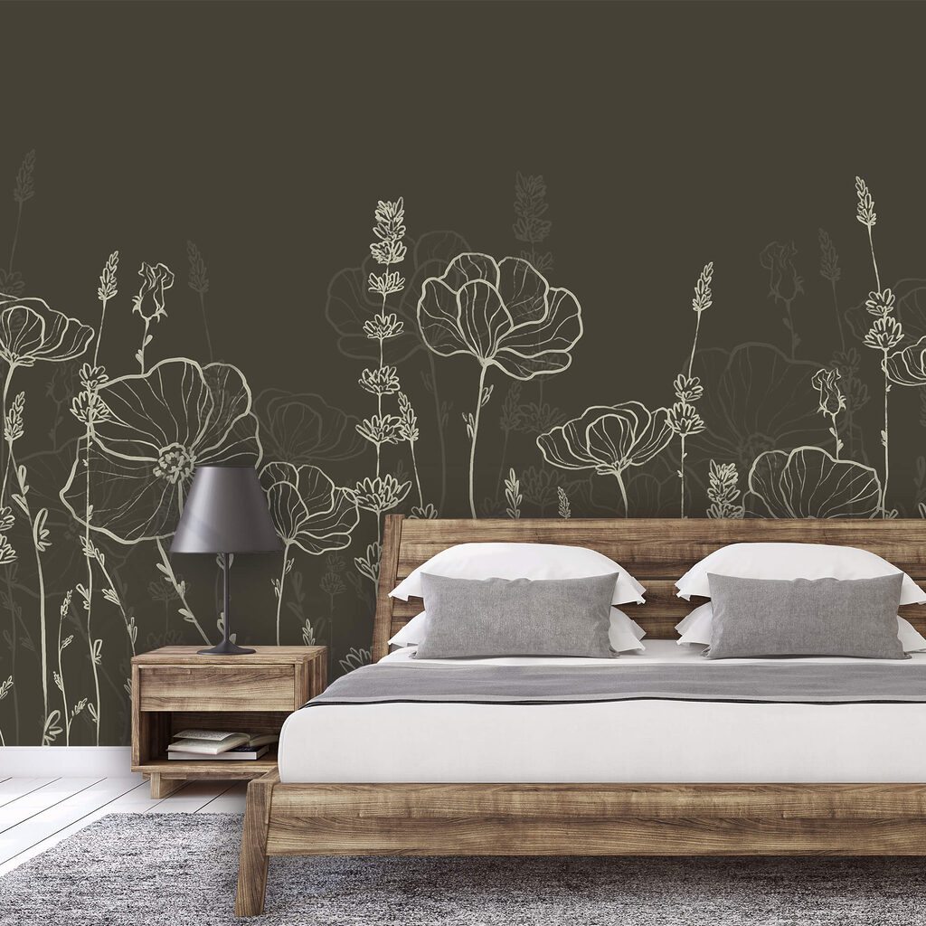 Night Meadow Sketches in an interior