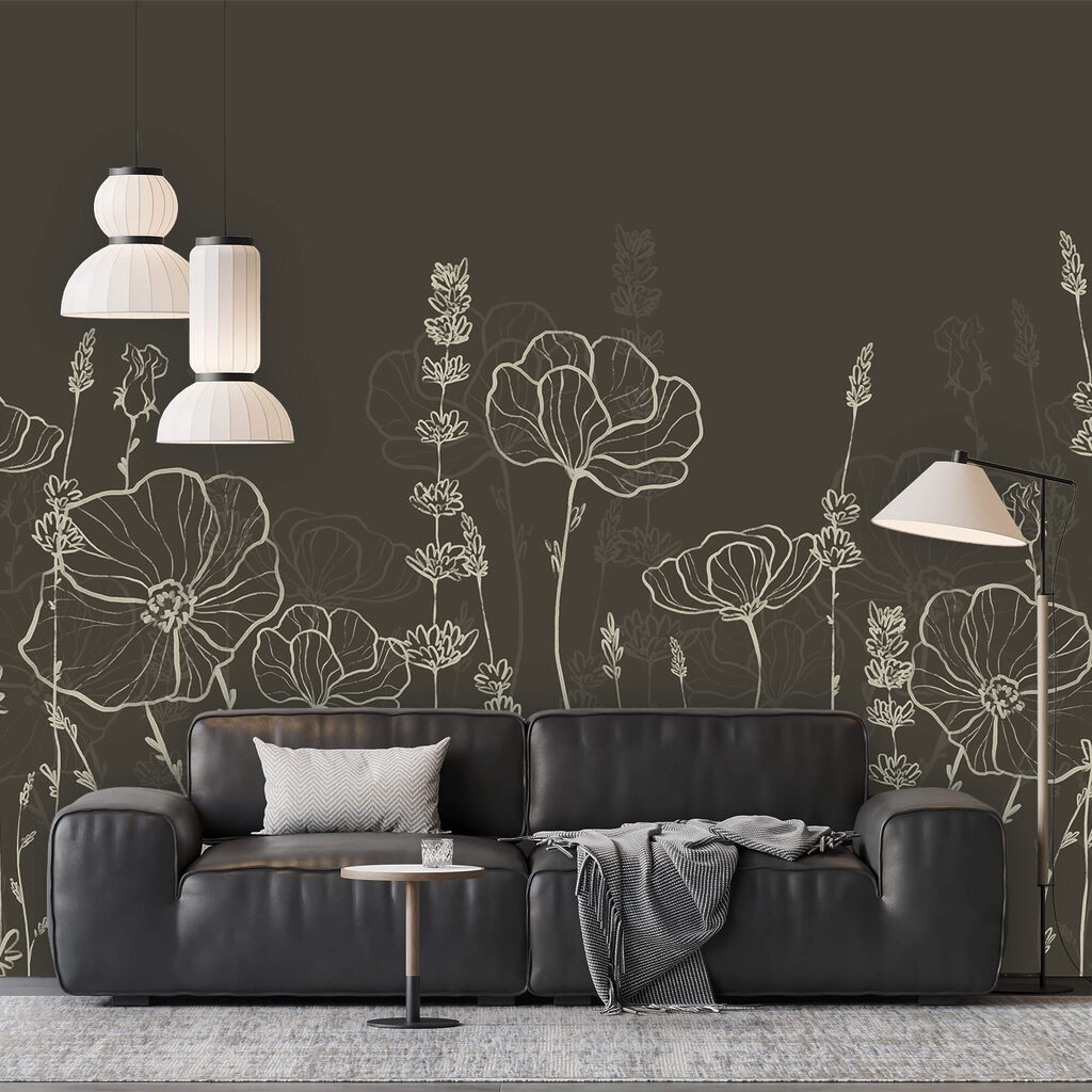 Night Meadow Sketches in an interior