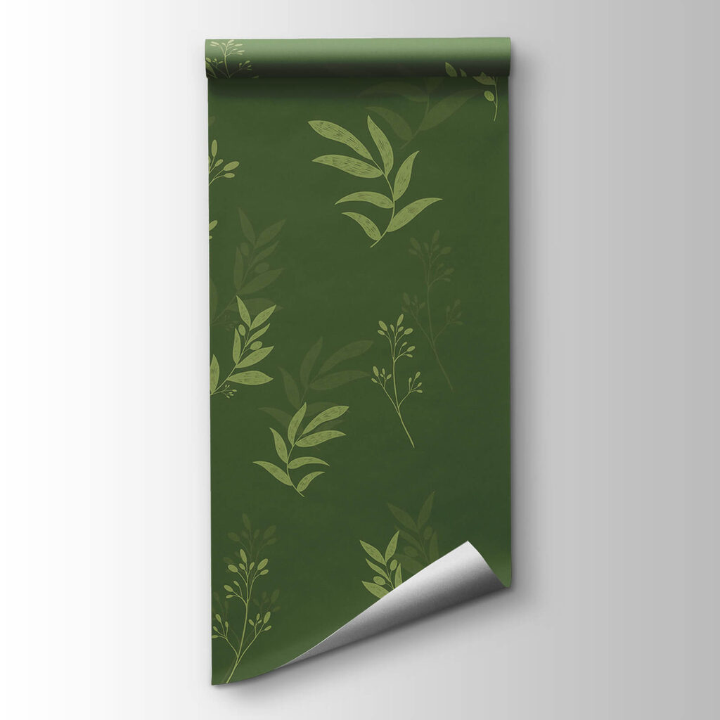 Twigs on forest green — product view